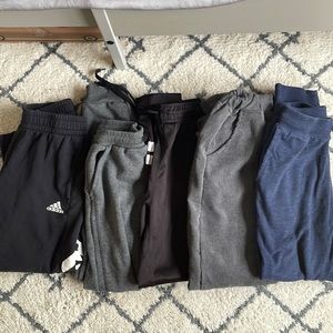 Mix lot of 5 Boy fleece pants. Size 10 yrs old